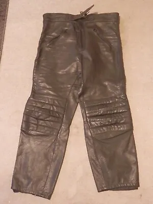 Vintage Waddington Leather Mens Black Biker Motorbike Trousers Size 40  • £36.99