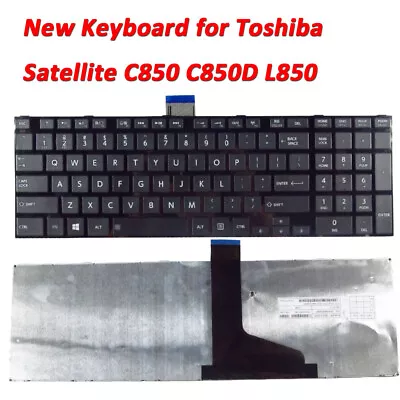 For Toshiba Satellite L850 Series Black Us Laptop Keyboard • $23.70