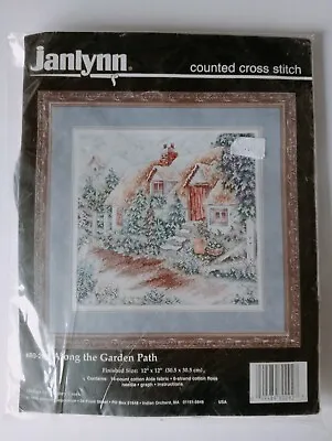 (507) Janlynn Counted Cross Stitch Kit #80-292 Along The Garden Path # NEW • £15