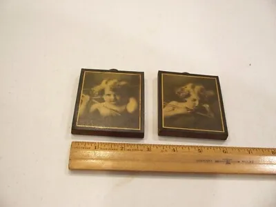 Cupid Awake & Cupid Asleep M B Parkinson On Wooden Block Ready To Hang • $16.95