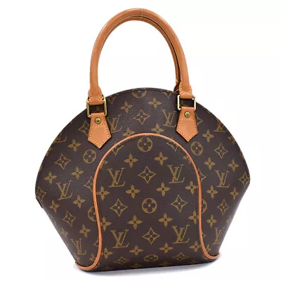 £508.01 • Buy Auth LOUIS VUITTON Monogram Ellipse PM M51127 Hand Bag Brown Canvas A-w29