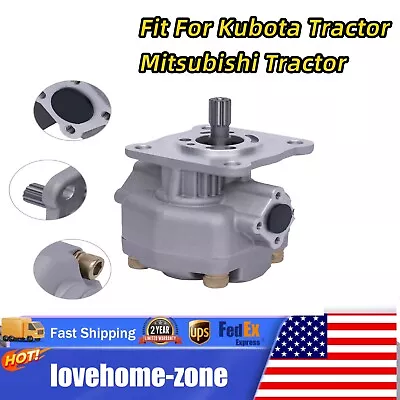 Hydraulic Gear Pump Fit For Kubota Tractor Mitsubishi Tractor 38240-76100 • $153.90