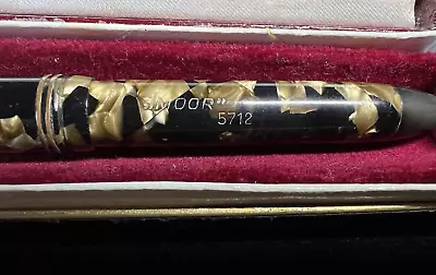 Moor 5712 Pen Fountain Pen Celluloid IN Lever Marking Antique 1940 • $134.90