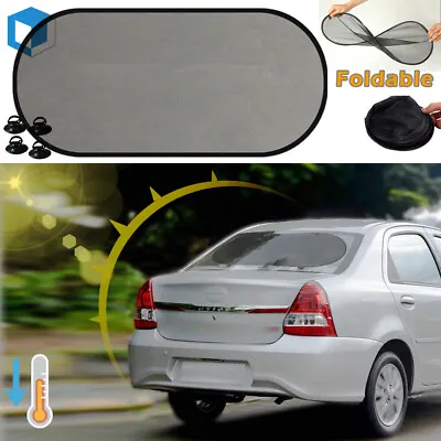 Auto Car Rear Back Window Sunshade Sun Shade Cover Visor Mesh Shield UV Block • $6.99