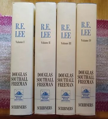 R.E. Lee Biography VTG Book Douglas Freeman 4 Volume Set  1962 Clean New Rare • $75