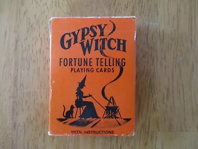 Vintage Complete Gypsy Witch Deck Fortune Telling Playing Cards Set USA Card Co • $12.50
