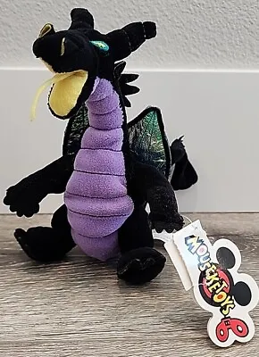 Maleficent Sleeping Beauty Dragon Mini Bean Bag Plush Disney Exclusive 7  Tags • $18.99