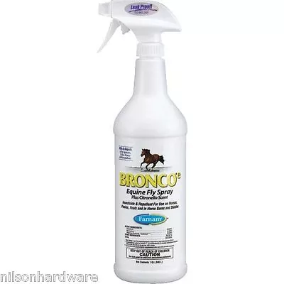 $132.99 • Buy 12 Pack Bronco-e 32 Oz Ready-To-Use Equine Horse Fly Spray 100502328