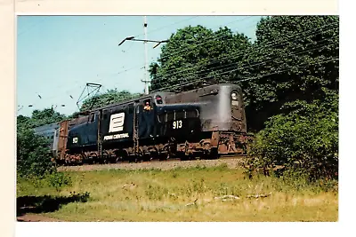 Postcard Metuchen NJ Valley Forge Amtrak Train #42 GG-1 Engine #913-LD3 • $1.49