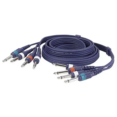 4 Way Mono Jack - 4 Way Mono Jack Multi Instrument Cable 1.5 Metres Long. • £14.50