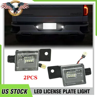 LED License Plate Tag Lights For 2014-18 Chevy Silverado GMC Sierra 6000K White • $12.88