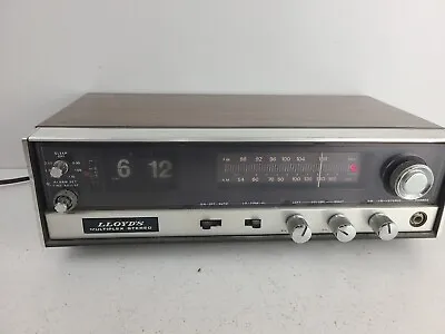$24.99 • Buy LLOYDS Clock Radio Flip JJ-6954 Multiplex Stereo, Partially Working