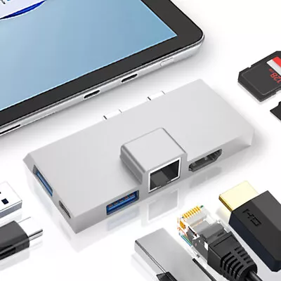 $34.89 • Buy Hub Multi Splitter Adapter 7-in-1 USB Hub Expander For Surface Pro 8 9 X