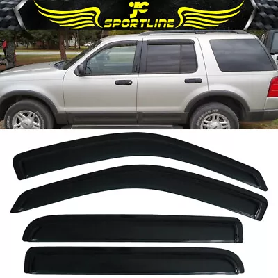 Fits 02-10 Ford Explorer 03-05 Lincoln Aviator Window Visor Rain Sun Guard • $27.94