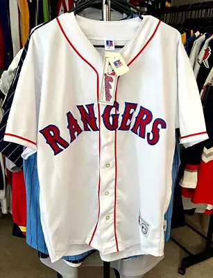 VTG Texas Rangers Russell Athletic Jersey Size XL NWT 90s Made In USA Stitched • $109.97
