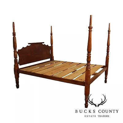 Antique 19th Century Caribbean West Indies Mahogany Poster Bed • $3495