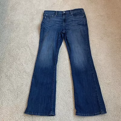 Banana Republic Jeans Womens 32/14 Blue Slim Boot Cut Medium Wash Mid-Rise Denim • $15