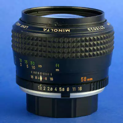 Minolta MC 58mm 1.2 Lens • $279.99