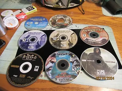 8 PC DVD ROM Computer Games Lot Medieval Total War 1&2 Diablo Expansion ++ • $9.99