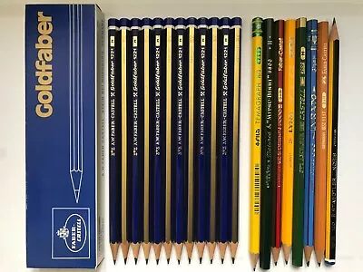 20 Vintage  H  Pencils Including Pack Of 12 A.w.faber Goldfaber 1221 H - Unused • $15.99