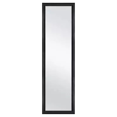 Over-The-Door Mirror With Hardware 14.25IN X 50.25IN Black • $20.28