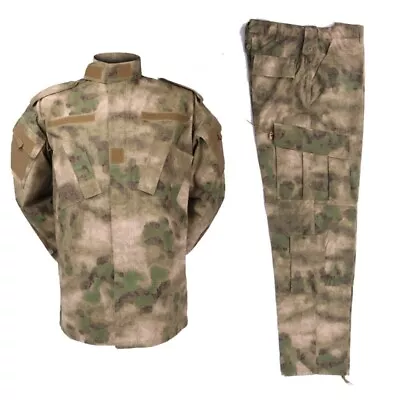 Military Combat Uniform Shirt And Pants Tactical Jungle Forest Camouflage Suits • $103.28