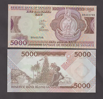 Vanuatu  P.12  5000 5.000 5000 Vatu Pfx BB  Uncirculated  We Combine • $85