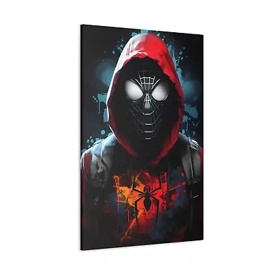 Spiderman Canvas Marvel Avengers Street Art Print Superhero Wall Art Decor • £15.99