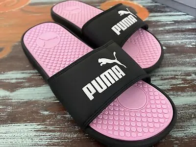 $34.40 • Buy Puma Cool Cat Slide Womens Black Casual Sandals 371013-03 Size 8 NEW