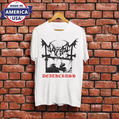 Mayhem Deathcrush Metal Euronymous Dead Short Sleeve T Shirt Full Size S-5XL • $18.99