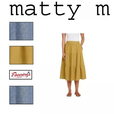 Matty M Ladies' Tiered Midi Skirt | B11 • $18.95