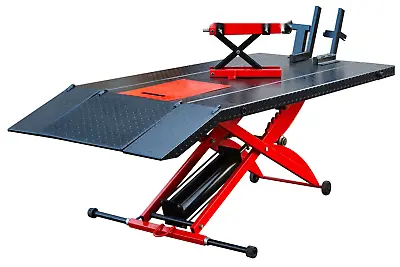 XK MJ200 1100LB Air Operated Motorcycle ATV Lift Table With Side Extension • $1299