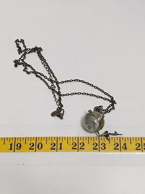 Steampunk Clock Watch Pendant Necklace Antique Brass Style Bell • $16.64