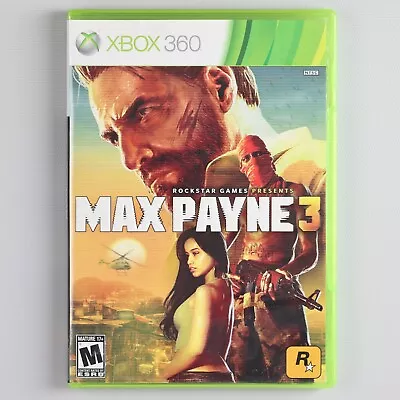 Max Payne 3 - Microsoft Xbox 360 Game + Manual • $16.95