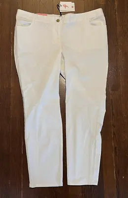 The Nines By Hatch Women's Size 14 Maternity Cotton Twill Skinny Pants White • $15