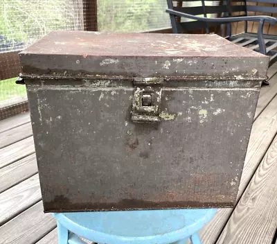 $31.95 • Buy Vintage Antique KREAMER Ware Tin Metal Farmhouse Bread Box Lid, Latch & Handles