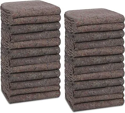 54  X 72  Moving Blankets Pro Economy  24 Pack  Grey Shipping Furniture Pads • $54.58