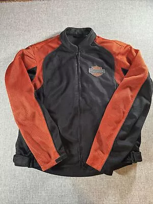 Harley Davidson XL Reflective MESH Functional STOCK Jacket W Armor 98255-07VM • $89.99