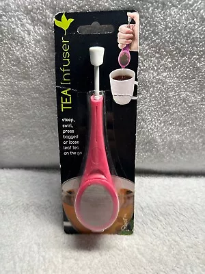 Jokari Tea Infuser Pink Steep Swirl Press New In Pack • $1.99