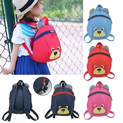 Kids Baby Toddler Walking Safety Harness Backpack Security Strap Bag With Reins • £6.99