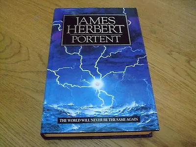 James Herbert-portent-signed-1st-1992-hb-nf/f-hodder & Stoughton-very Rare • £125