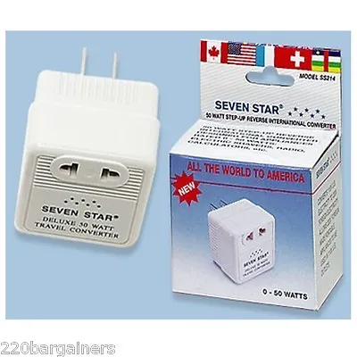 50 Watt Reverse Step Up Voltage Converter 110 To 220 Volt 110V 220V 50W Max • $9.95