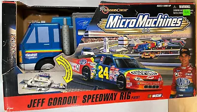 1999 Micro Machines Jeff Gordon Speedway Rig Playset New In Box NIB Box Has Wear • $169.99