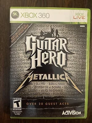 Guitar Hero: Metallica (Microsoft Xbox 360 2009) CIB COMPLETE With Manual • $42.50