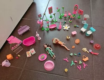 VINTAGE 60 X Polly Pocket Clothes Furniture MY DREAM Dolls HOUSE TOYS R US 90s • $38