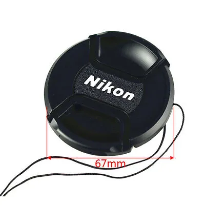 67mm Nikon Lens Cap Cover Keeper Front For Canon Nikon D5 D800 D3200 D5200 D7100 • $19.94