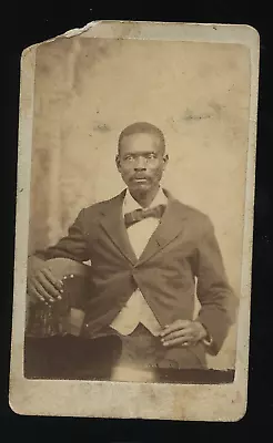 Civil War Era African American Man - Black Americana 1860s CDV Photo • $125