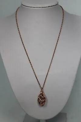 LINKS OF LONDON Ladies Rose Gold Woven Pendant Chain Necklace S NEW • £40.50