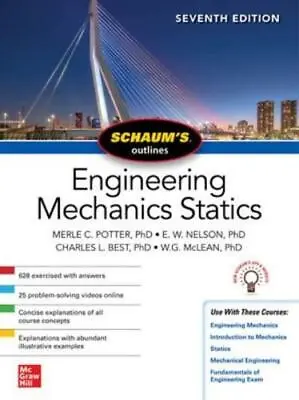 £15.71 • Buy Schaum's Outline Of Engineering Mechanics: Statics, Seventh Edition By Merle ...