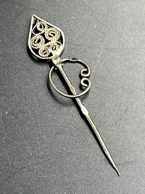 £18 • Buy Antique Silver Hallmarked Pin Hat Or Lapel Victorian